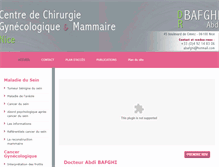 Tablet Screenshot of docteur-bafghi.com